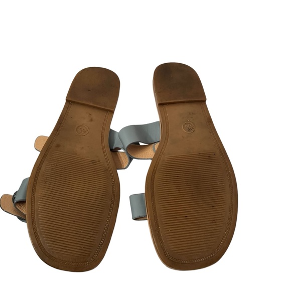 A New Day Blue Gray 2 Band Strap Buckle Sandals Size 6 1/2 - Picture 6 of 6